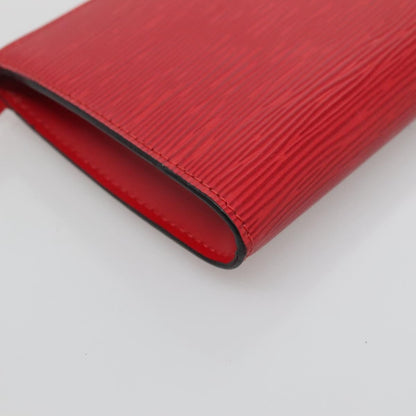 Louis Vuitton Pochette Accessoires Epi Leather, RED, LEATHER, Clutche & pouche