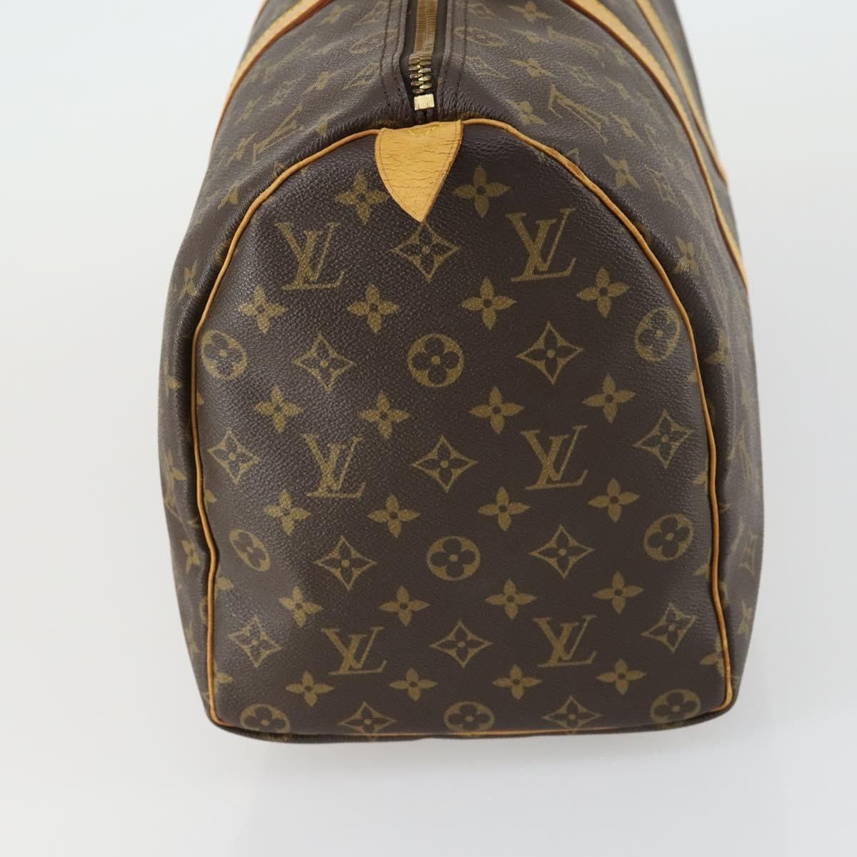 Louis Vuitton Keepall Bag Monogram Canvas, BROWN, CANVAS, Travel bag
