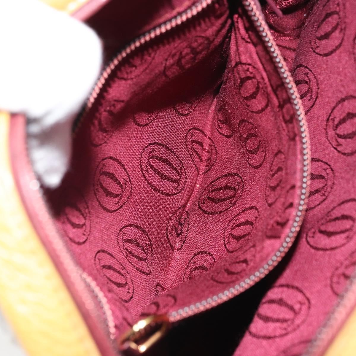 cartier Tasseled Must de Cartier Crossbody Bag Leather, YELLOW, LEATHER, Shoulder bag