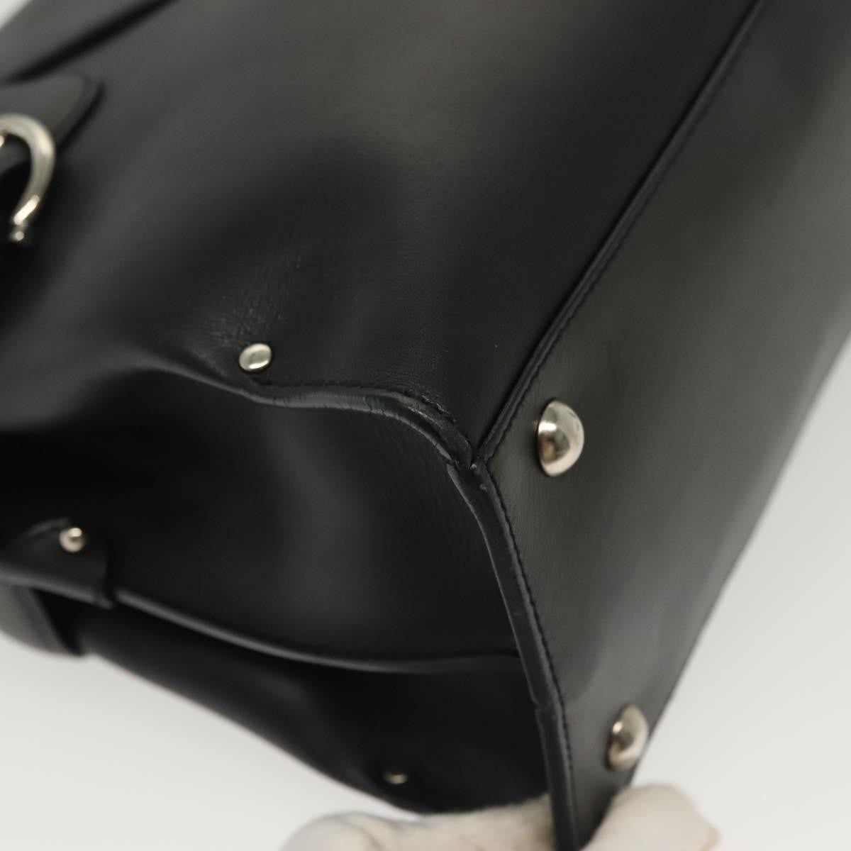 Salvatore Ferragamo Virna Satchel Leather, BLACK, LEATHER, Handbag