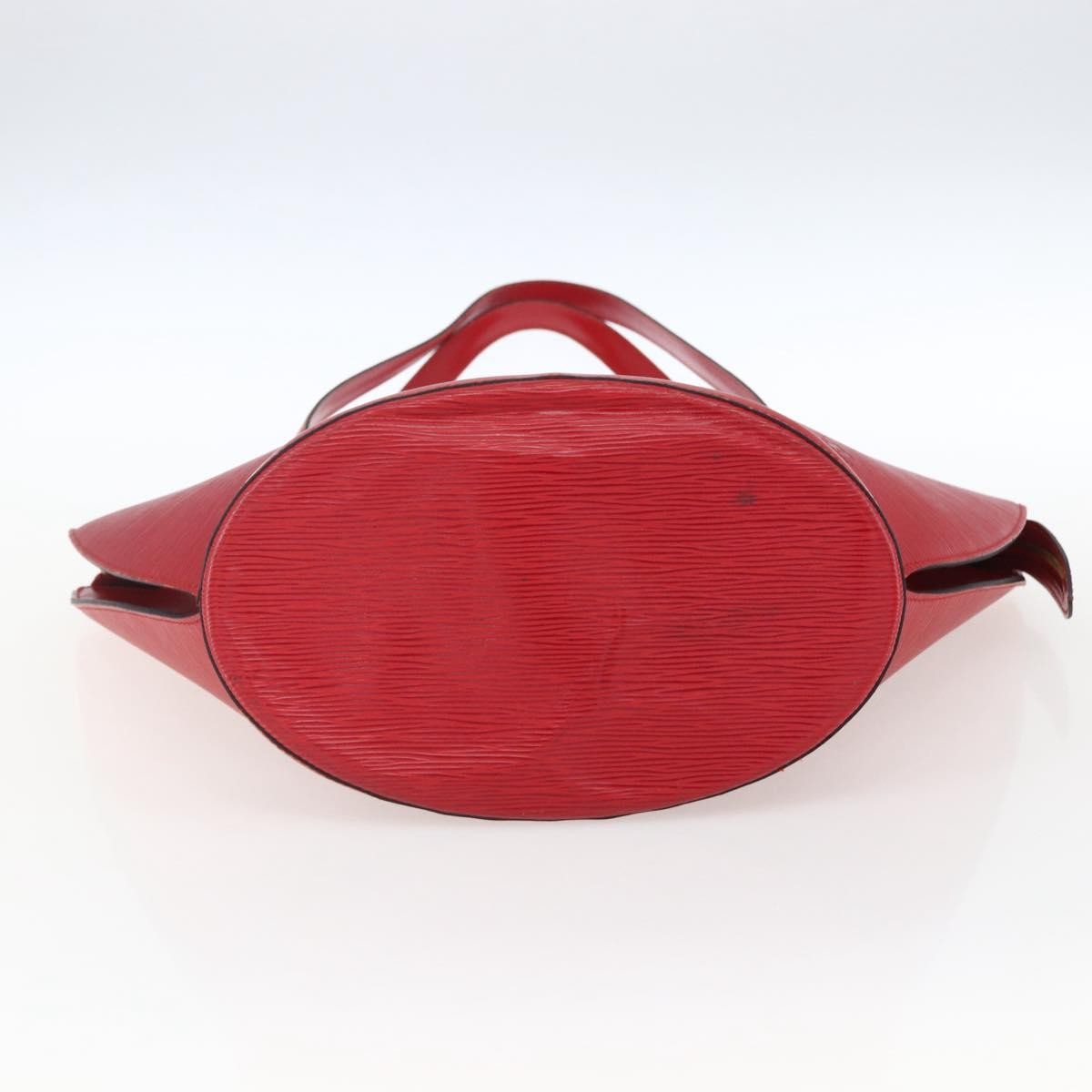 Louis Vuitton Saint Jacques Handbag Epi Leather, RED, LEATHER, Shoulder bag