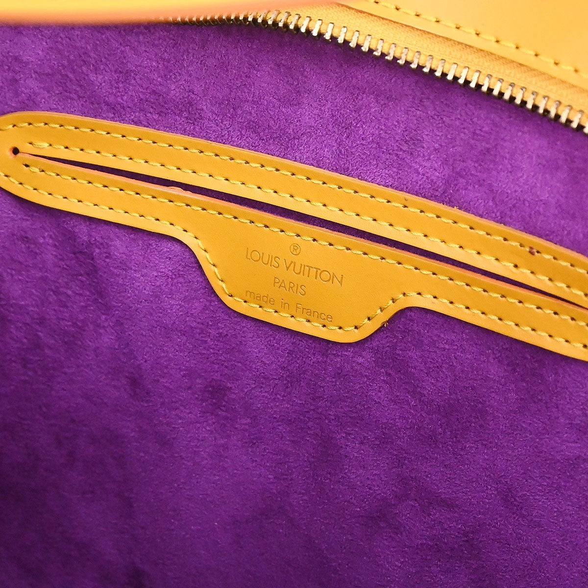 Louis Vuitton Saint Jacques Handbag Epi Leather, Yellow, Leather, Shoulder Bag