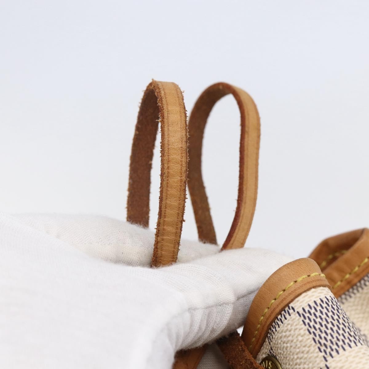 Louis Vuitton Noe Handbag Damier, WHITE, CANVAS, Shoulder bag