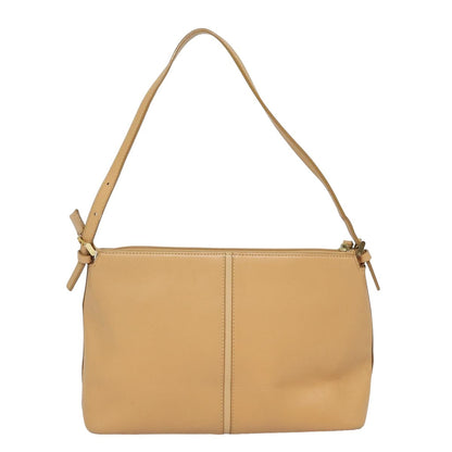 Burberry Shoulder Bag Leather, BEIGE, CANVAS, Shoulder bag