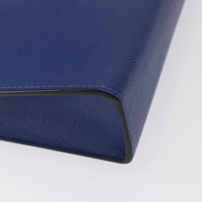 Louis Vuitton Pochette Voyage Taiga Leather, Blue, Leather, Clutch