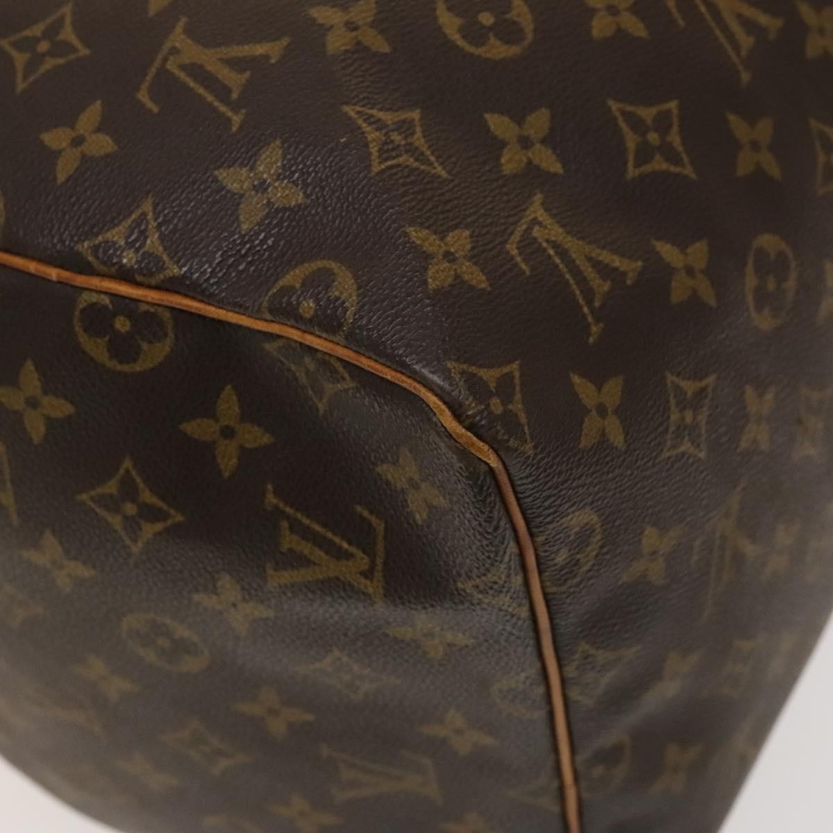 Louis Vuitton Keepall Bag Monogram Canvas, BROWN, CANVAS, Travel bag