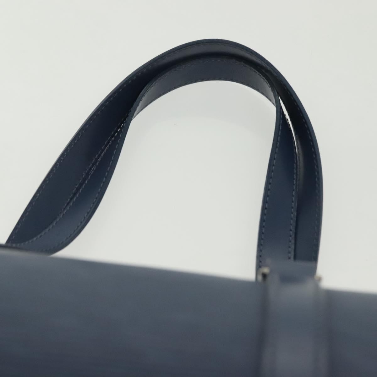 Louis Vuitton Soufflot Handbag Epi Leather, BLUE, LEATHER, Handbag
