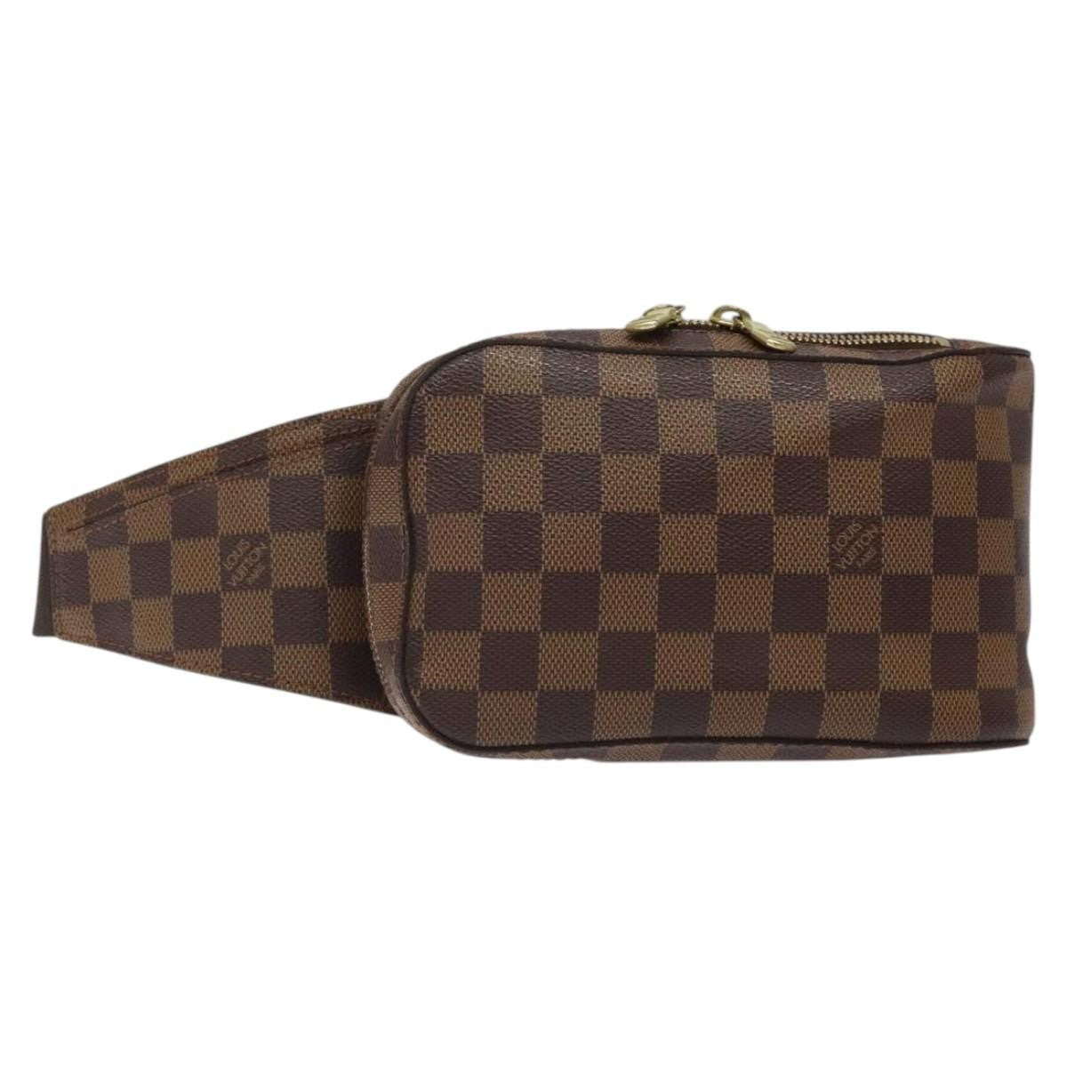 Louis Vuitton Geronimos Waist Bag Damier, BROWN, CANVAS, Travel bag