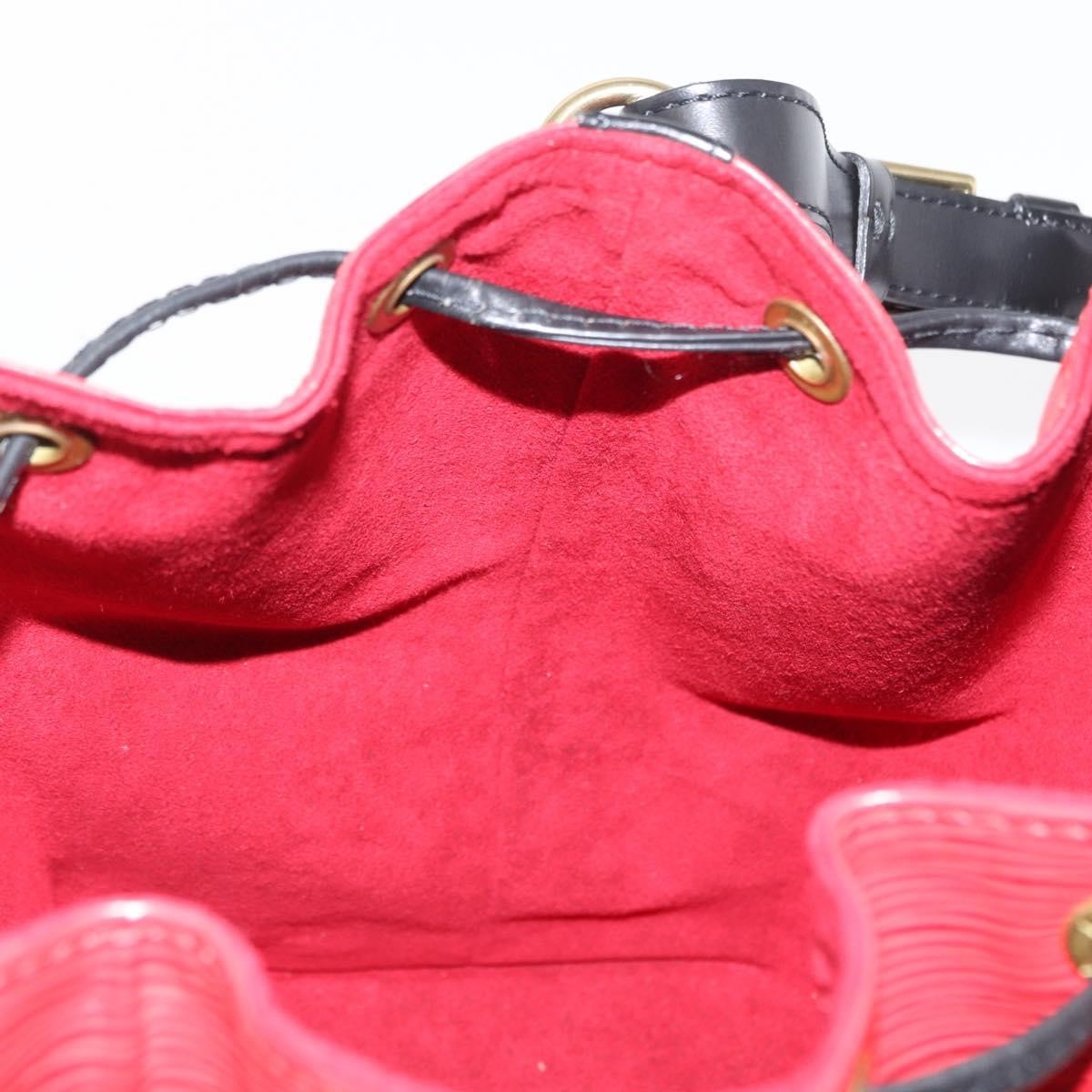 Louis Vuitton Bicolor Petit Noe Handbag Epi Leather, RED, LEATHER, Shoulder bag