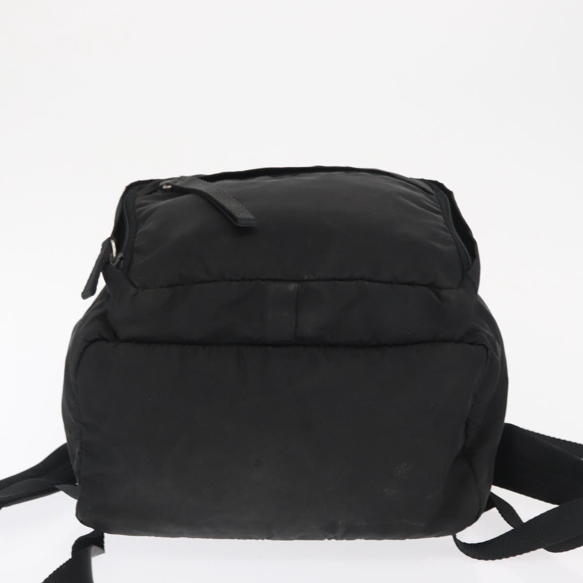 Prada Single Buckle Pocket Backpack Tessuto, BLACK, NYLON, Backpack