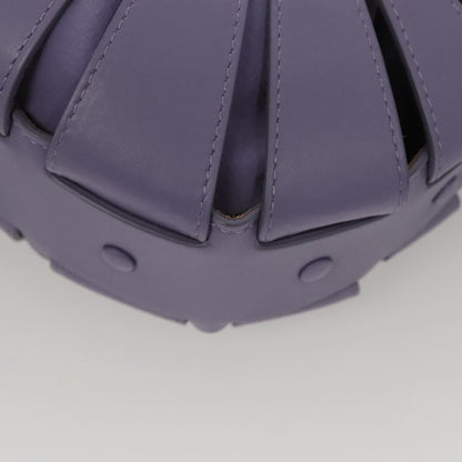 Bottega Veneta Shell Bag Leather, Purple, Leather, Shoulder Bag