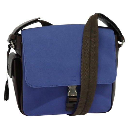 Prada Vintage Shoulder Bag Canvas, BLUE, CANVAS, Shoulder bag