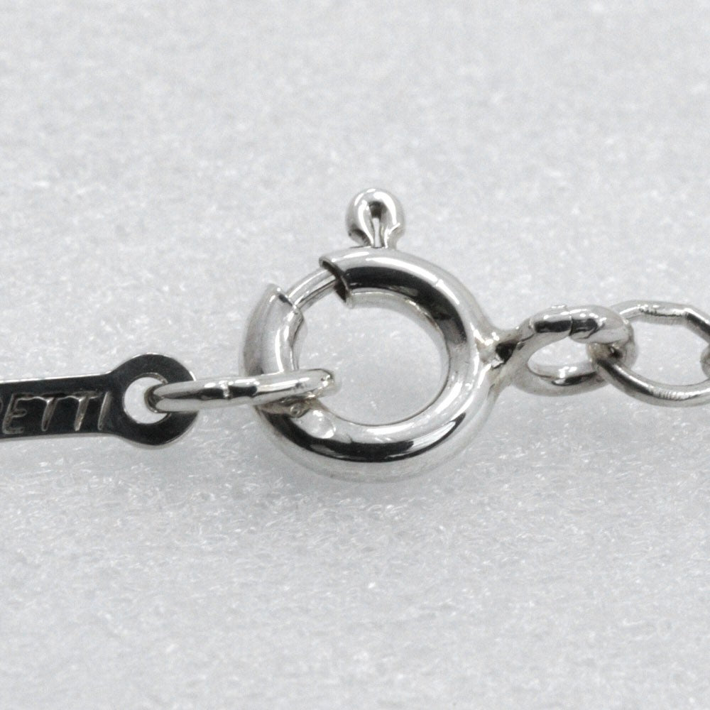 Tiffany & Co. Elsa Peretti Open Heart Pendant Necklace Sterling Silver, SILVER, SILVER, Necklace