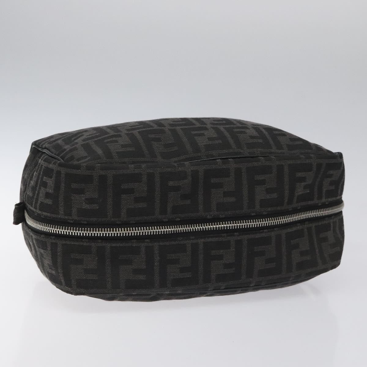 Fendi Toiletry Pouch Zucca Canvas, BLACK, CANVAS, Clutche & pouche