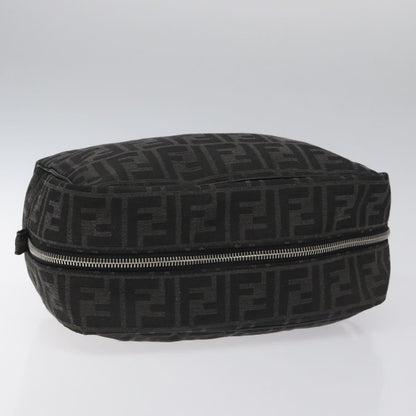Fendi Toiletry Pouch Zucca Canvas, BLACK, CANVAS, Clutche & pouche