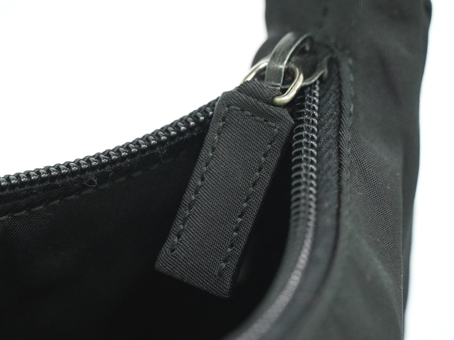 Prada Hobo Tessuto, BLACK, NYLON, Handbag