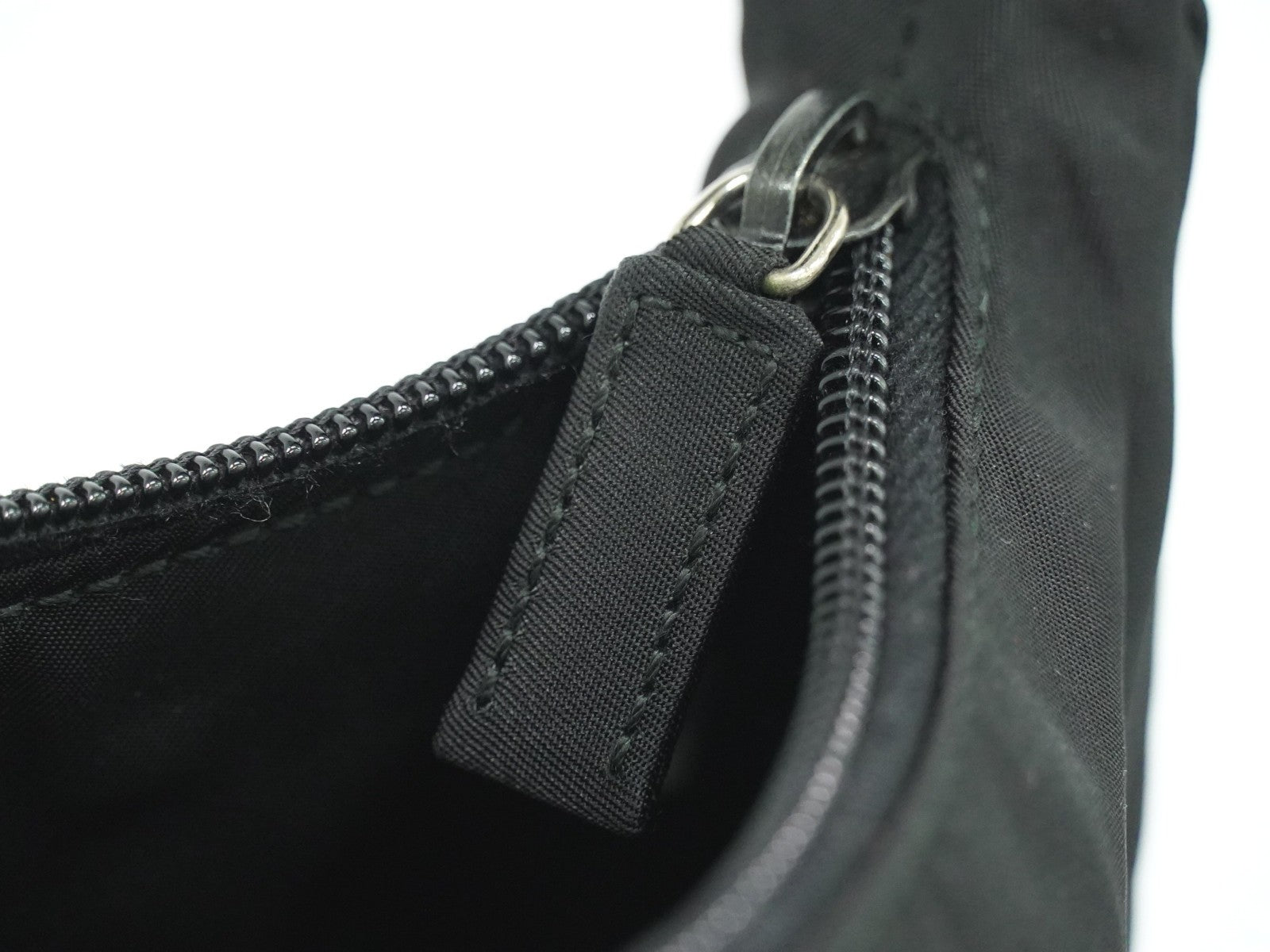 Prada Hobo Tessuto, BLACK, NYLON, Handbag