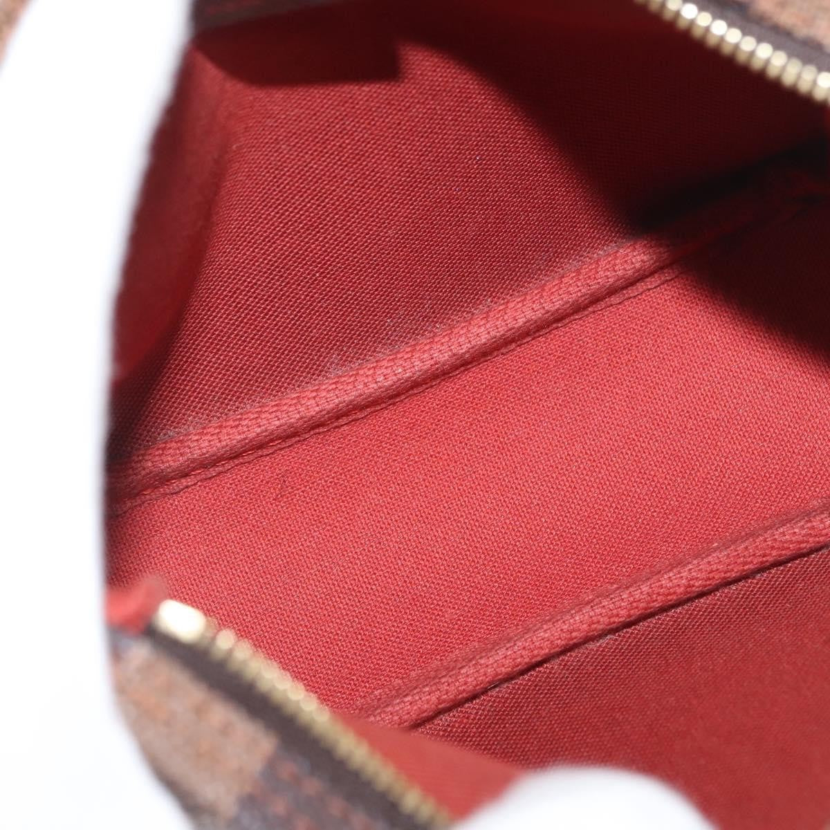 Louis Vuitton Trousse Make Up Bag Damier, BROWN, CANVAS, Clutche & pouche