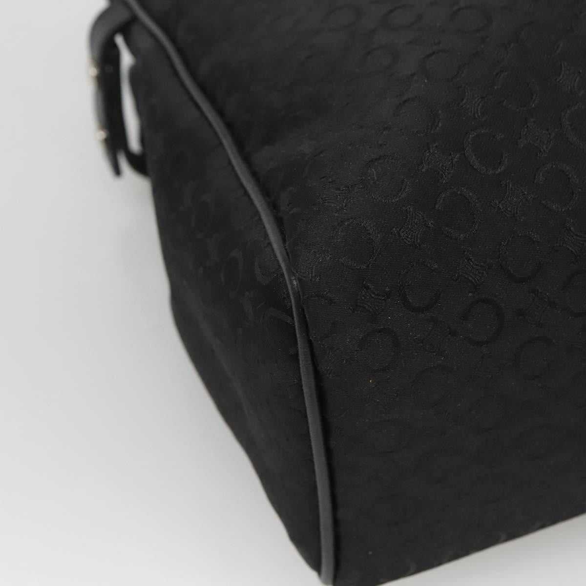 Celine Macadam Handbag Macadam with leather, BLACK, CANVAS, Handbag
