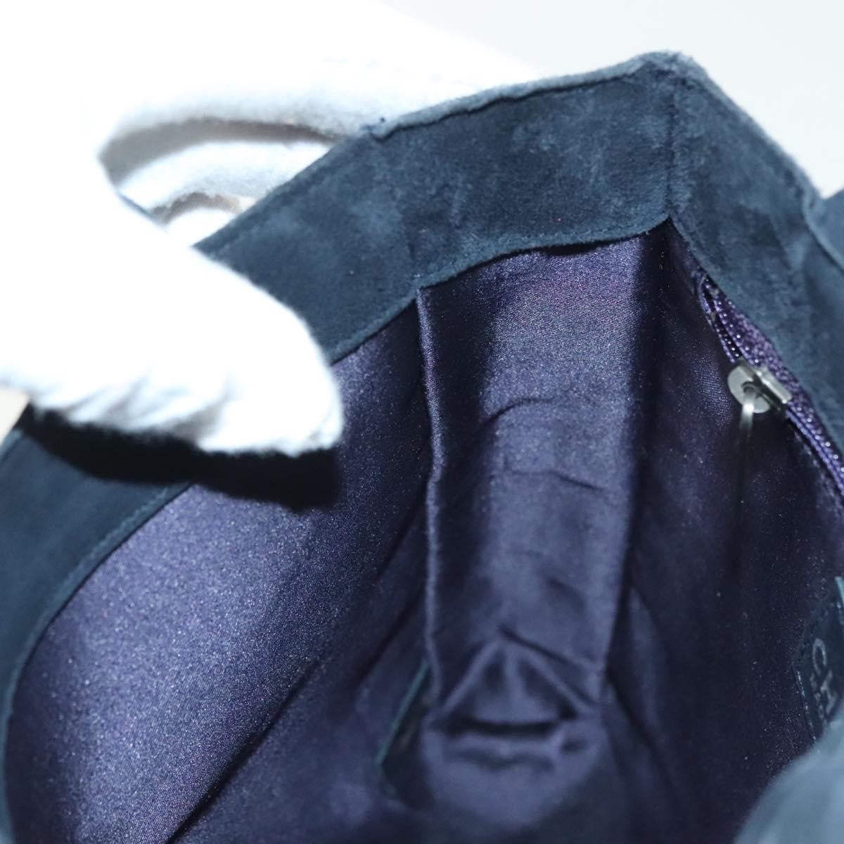 Chanel Vintage Fringe Tote Suede, NAVY, SUEDE, Tote bag