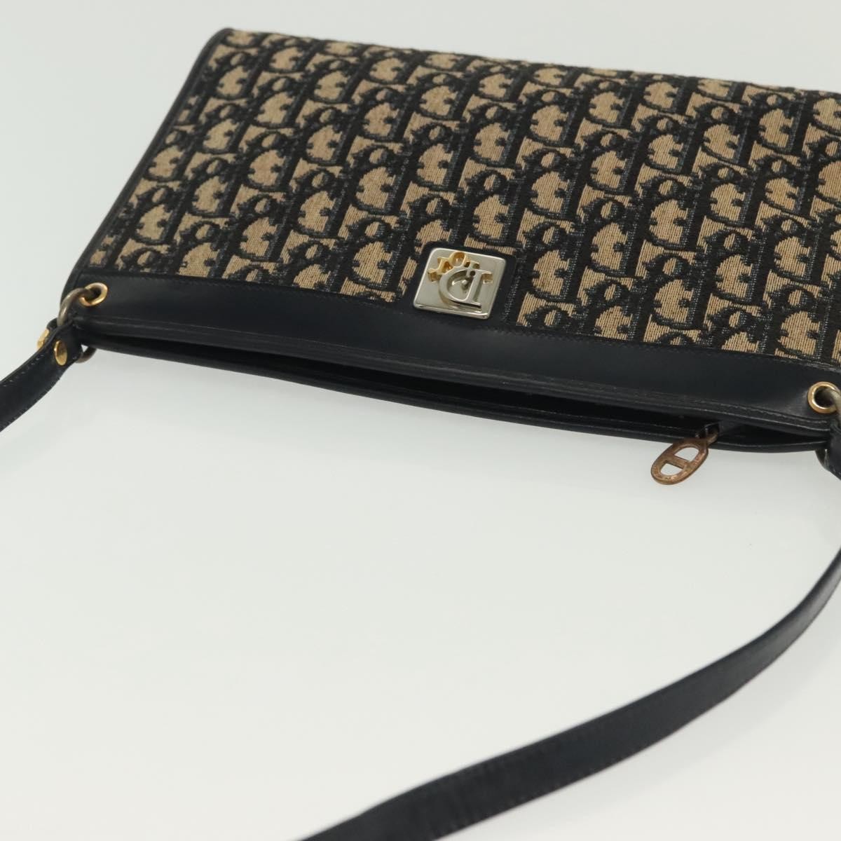 Christian Dior wristlet zip dior Canvas, NAVY, CANVAS, Shoulder bag
