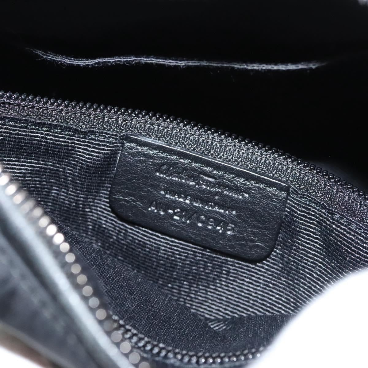 Salvatore Ferragamo Vala Shoulder Bag Nylon, BLACK, NYLON, Shoulder bag