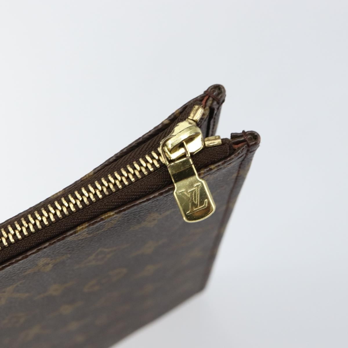 Louis Vuitton Poche Documents Monogram Canvas, BROWN, CANVAS, Briefcase