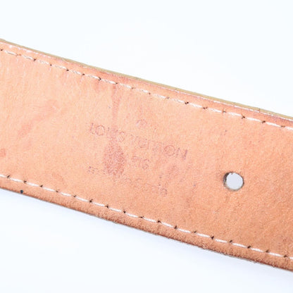 Louis Vuitton Buckle Belt Mahina Leather, GOLD, LEATHER, Belts