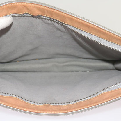 Louis Vuitton Trunk Pouch Monogram Mirror Coated Canvas, SILVER, CANVAS, Clutche & pouche