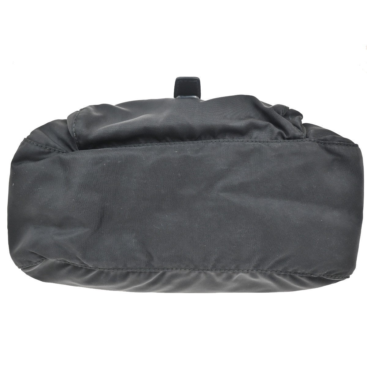 Prada Buckle Messenger Bag Tessuto, Black, Nylon, Shoulder Bag