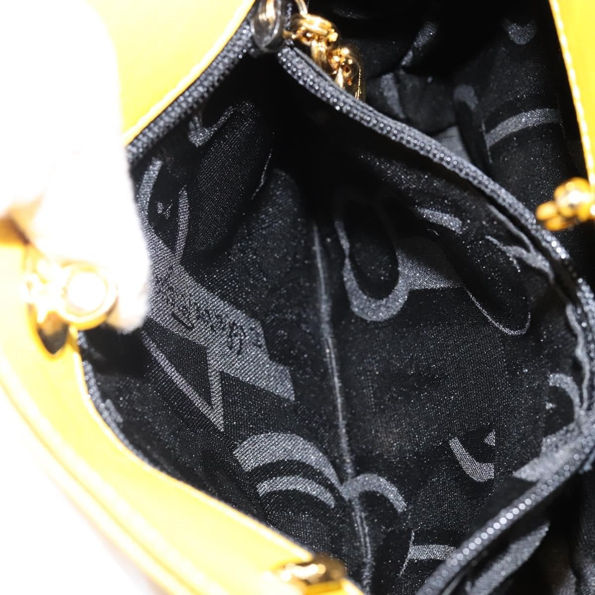 Salvatore Ferragamo Vala Handbag Nylon, YELLOW, NYLON, Handbag