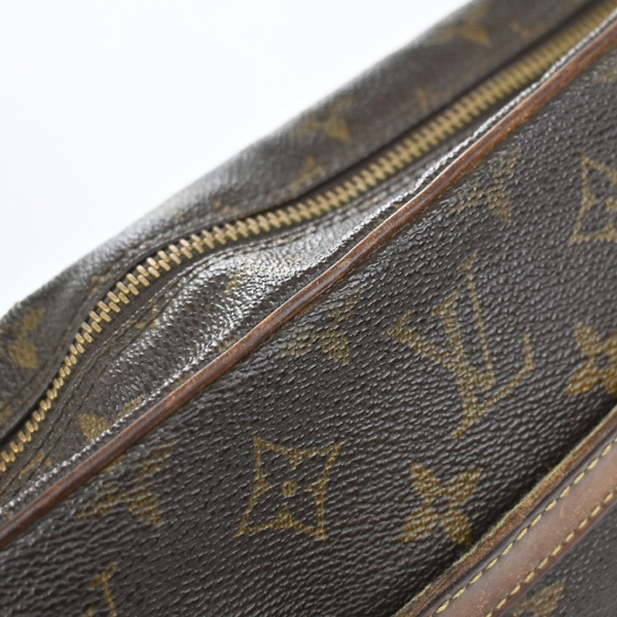 Louis Vuitton Compiegne Canvas, BROWN, LEATHER, Clutche & pouche