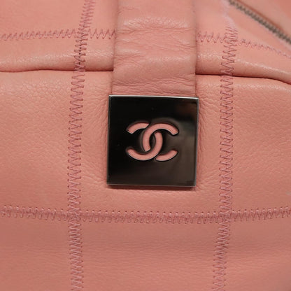 Chanel Chocolate Bar CC Bowler Bag Caviar skin, PINK, LEATHER, Handbag