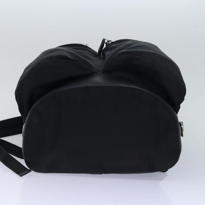 Prada Double Front Pocket Backpack Tessuto, BLACK, NYLON, Backpack