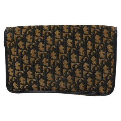 Christian Dior Vintage Trotter Shoulder Bag Canvas, BROWN, CANVAS, Shoulder bag