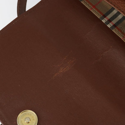 Burberry Vintage Shoulder Bag Leather, BROWN, LEATHER, Shoulder bag