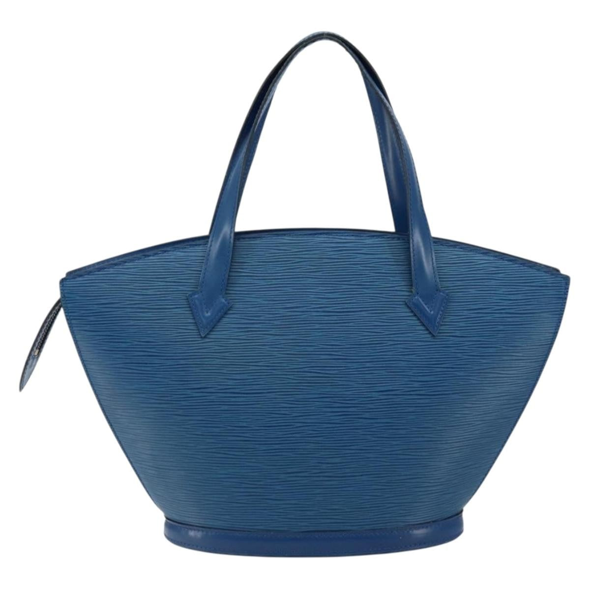 Louis Vuitton Saint Jacques Handbag Epi Leather, BLUE, LEATHER, Handbag