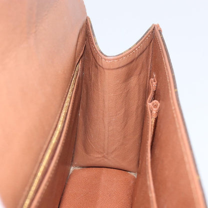 Louis Vuitton Dame Pochette Monogram Canvas, BROWN, CANVAS, Clutche & pouche
