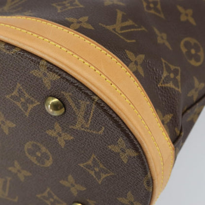 Louis Vuitton Petit Bucket Bag Monogram Canvas, BROWN, CANVAS, Tote bag