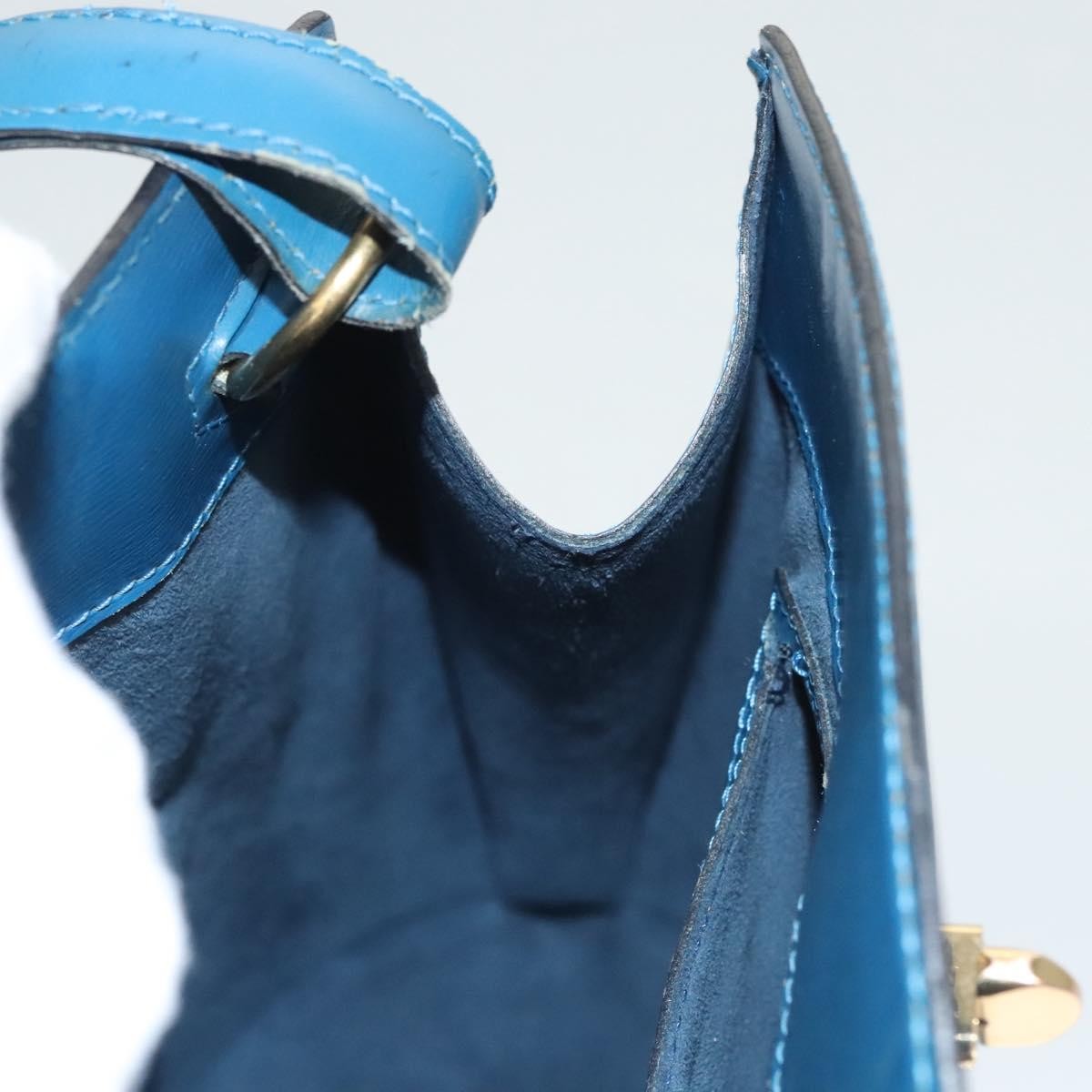 Louis Vuitton Cluny Shoulder Bag Epi Leather, BLUE, LEATHER, Shoulder bag