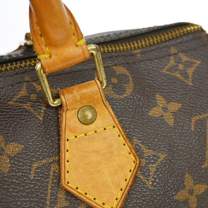 Louis Vuitton Speedy Handbag Monogram Canvas, Brown, Canvas, Handbag