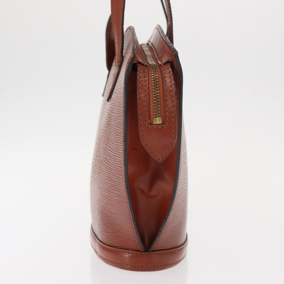 Louis Vuitton Saint Jacques Handbag Epi Leather, BROWN, LEATHER, Handbag