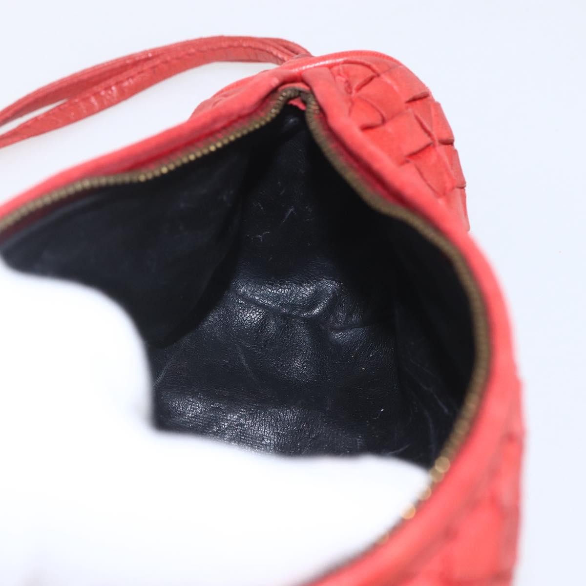 Bottega Veneta Intrecciato Clutch bag Leather, RED, LEATHER, Clutche & pouche