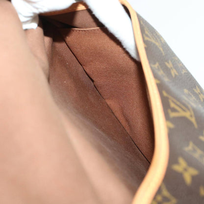 Louis Vuitton Saumur Handbag Monogram Canvas, BROWN, CANVAS, Shoulder bag