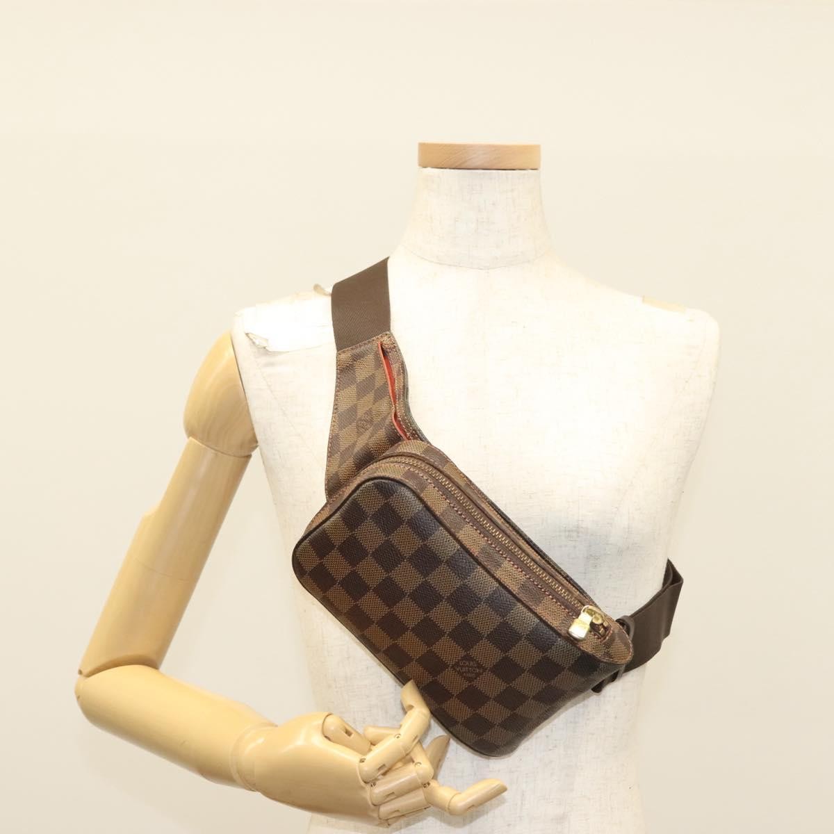 Louis Vuitton Geronimos Waist Bag Damier, BROWN, CANVAS, Shoulder bag