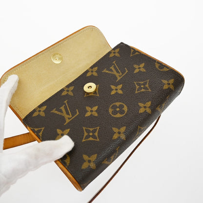 Louis Vuitton Florentine Waist Bag Monogram Canvas, BROWN, CANVAS, Clutche & pouche