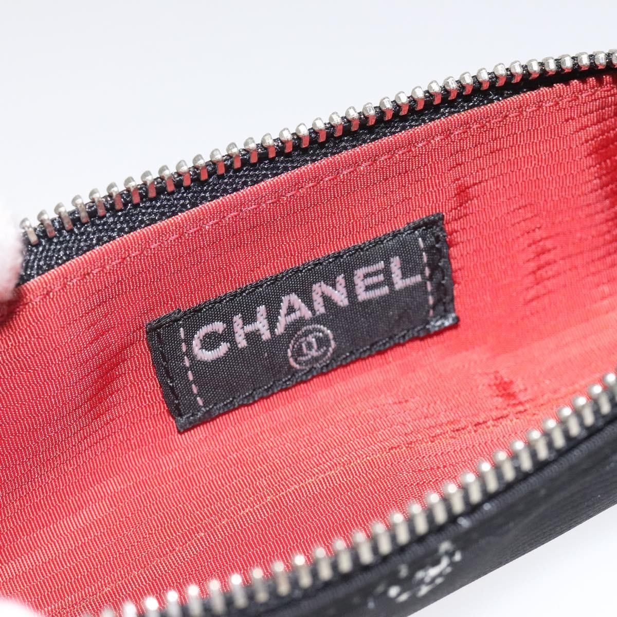 Chanel Travel Line Pen Case Nylon, BLACK, NYLON, Wallets