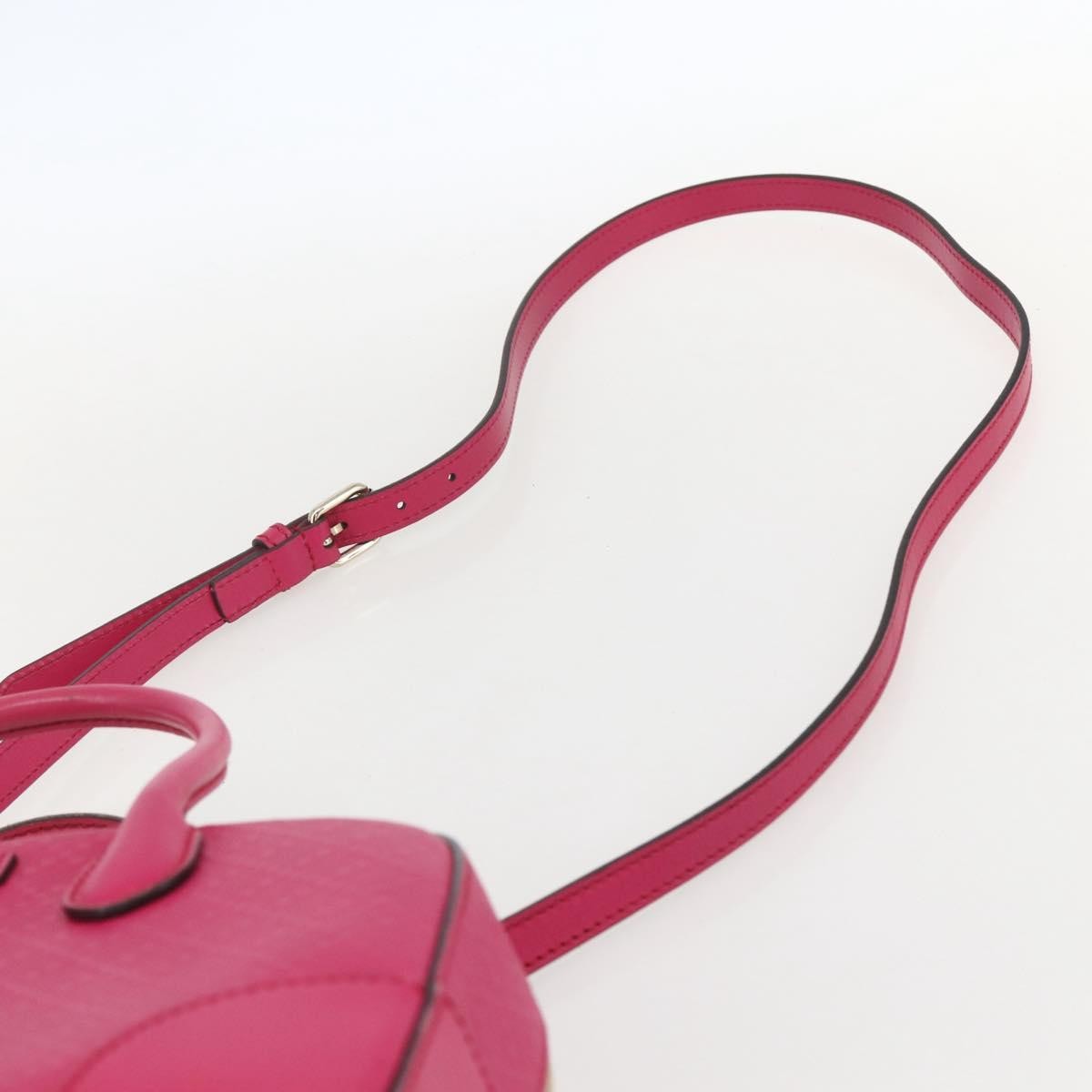 Gucci Bright Top Handle Bag Diamante Leather, PINK, LEATHER, Handbag