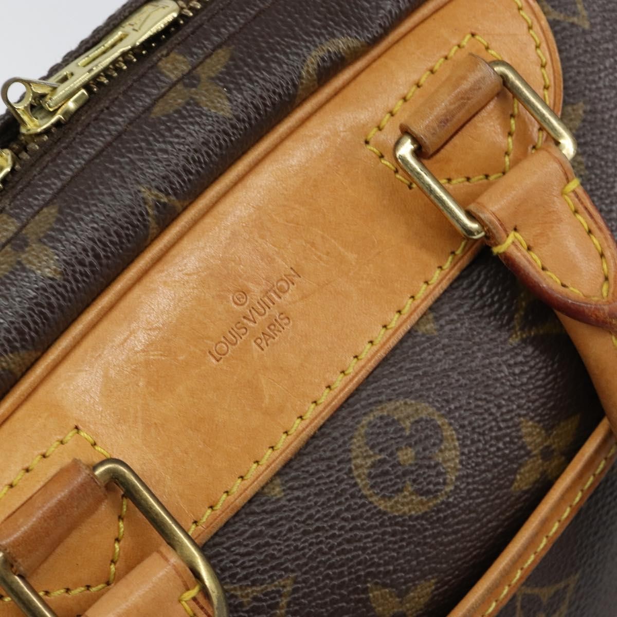 Louis Vuitton Trouville Handbag Monogram Canvas, BROWN, CANVAS, Handbag