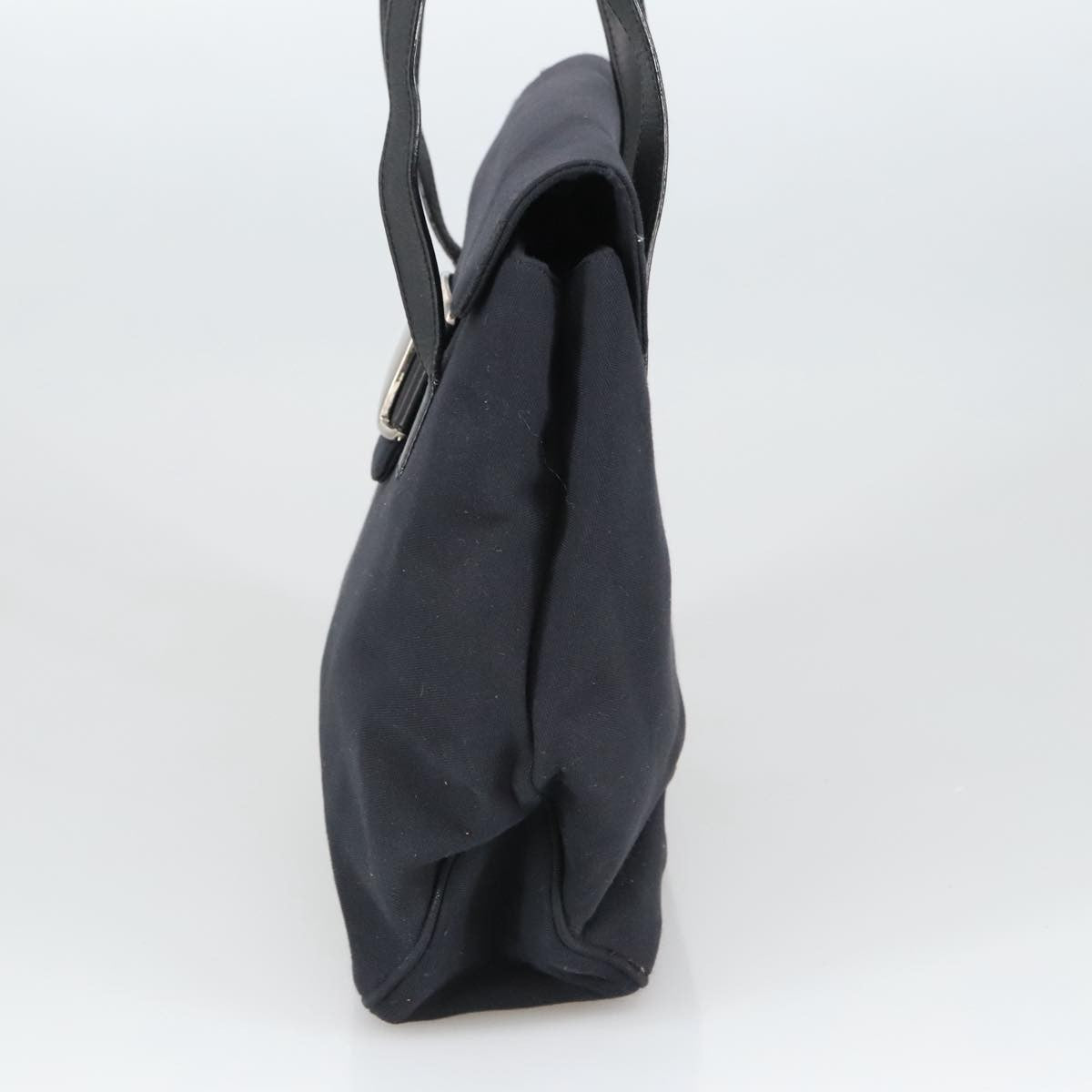 Salvatore Ferragamo Vala Shoulder Bag Canvas, BLACK, CANVAS, Shoulder bag